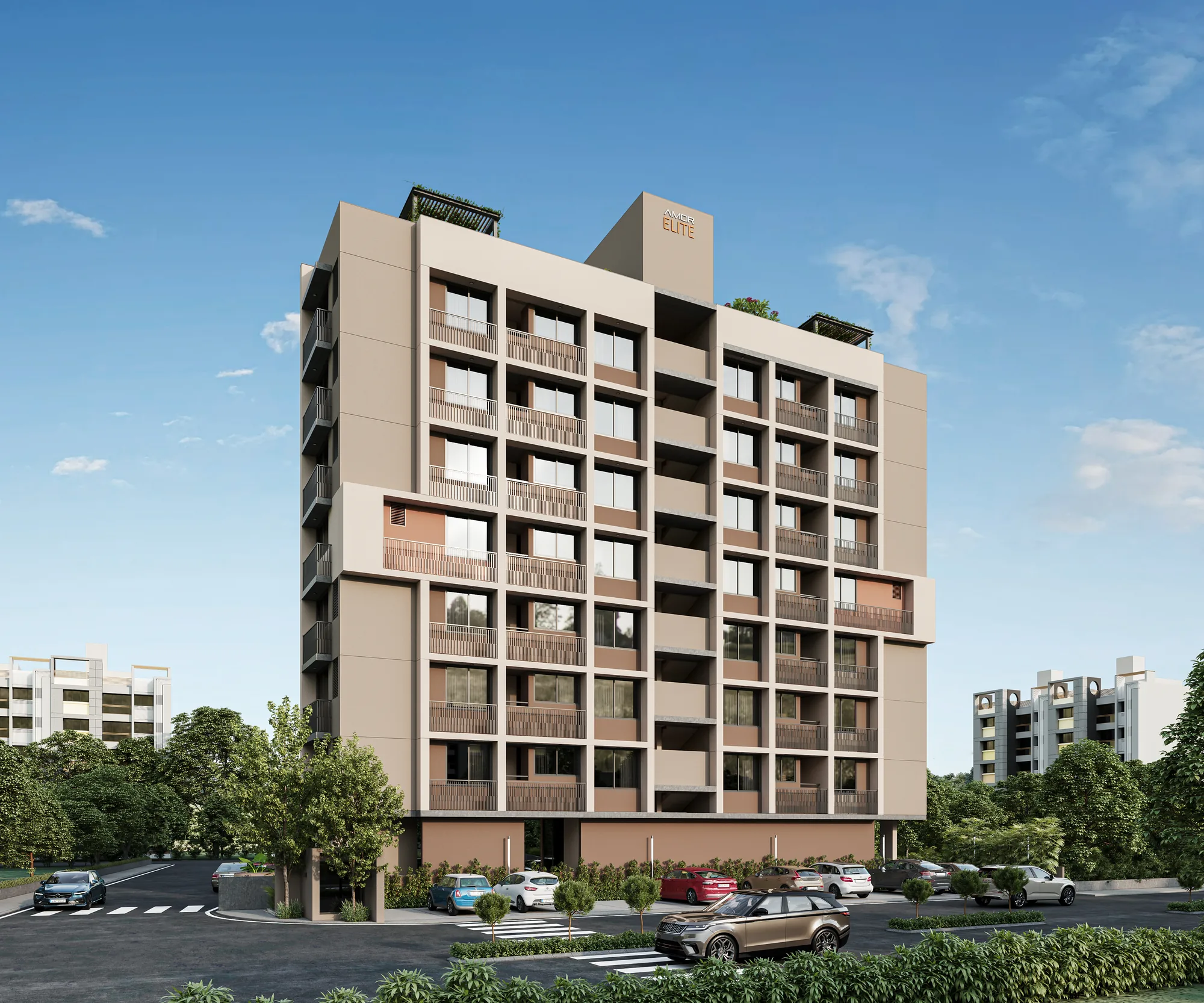 Chandranagar Apurva Amin: Exterior visualization cover