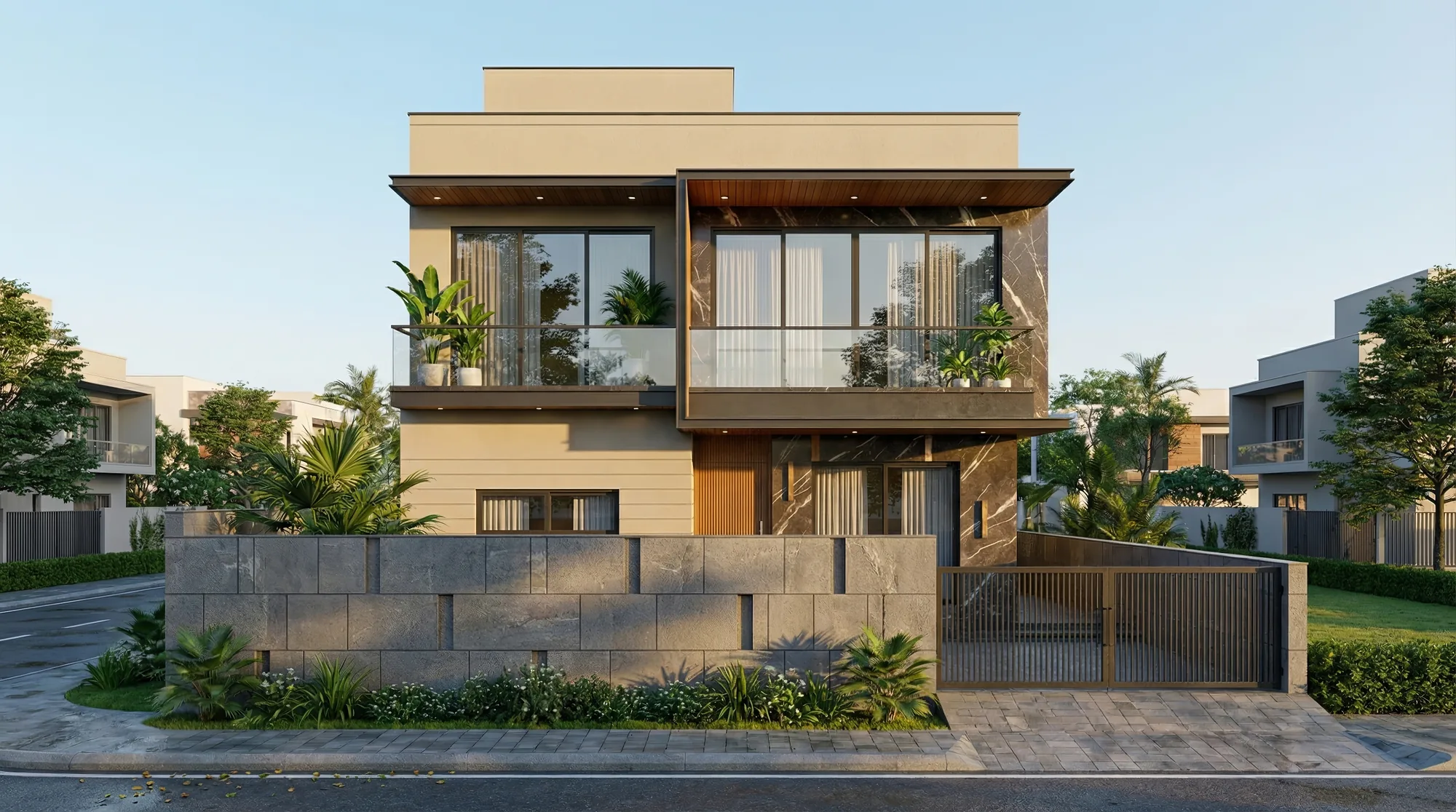 Choksi House: Exterior visualization cover